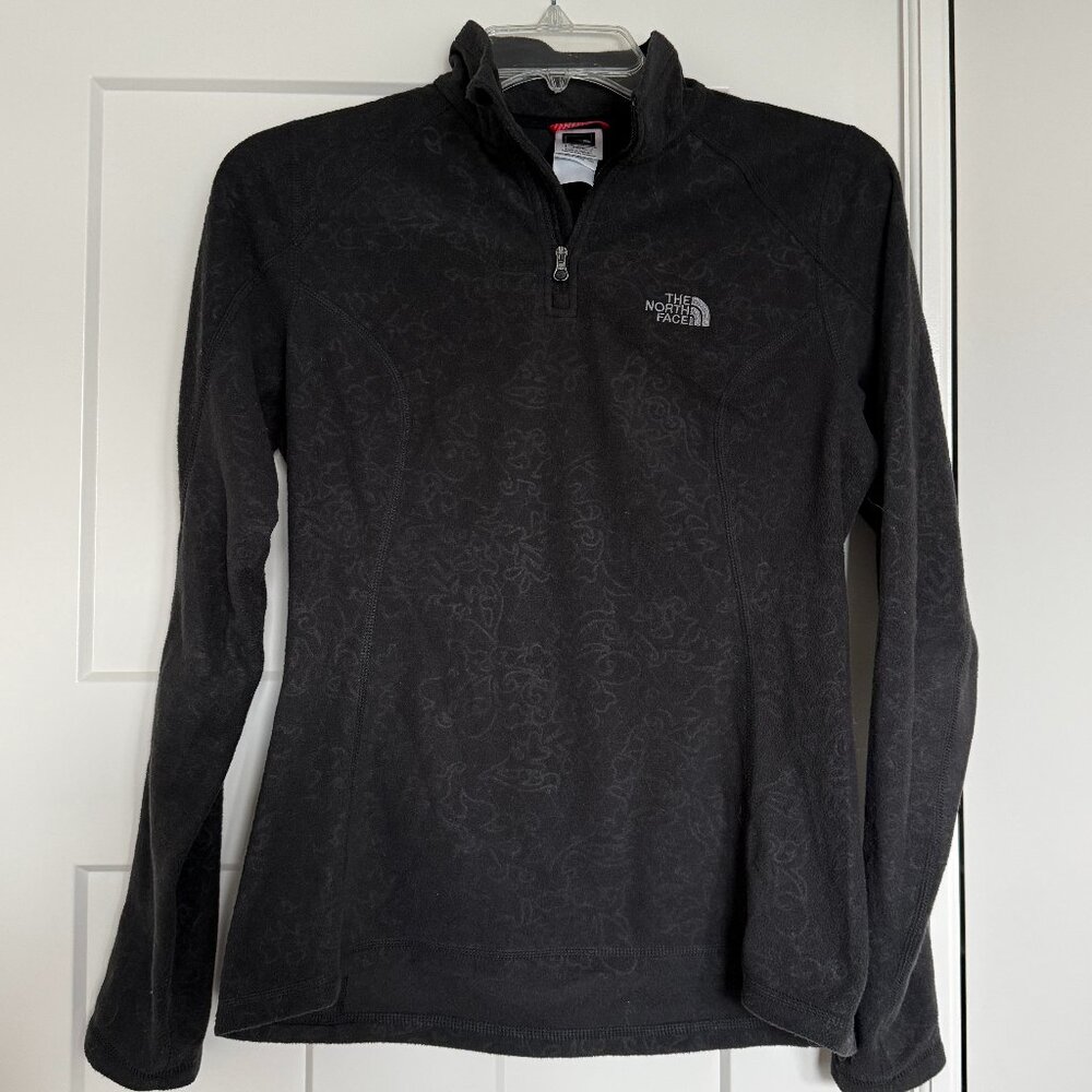 The North Face Women’s Glacier Fleece ¼-Zip Jacket Embossed Black Size XS